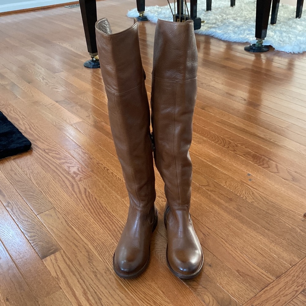 Frye Shirley Over the Knee brown knee boots, size 6.5
